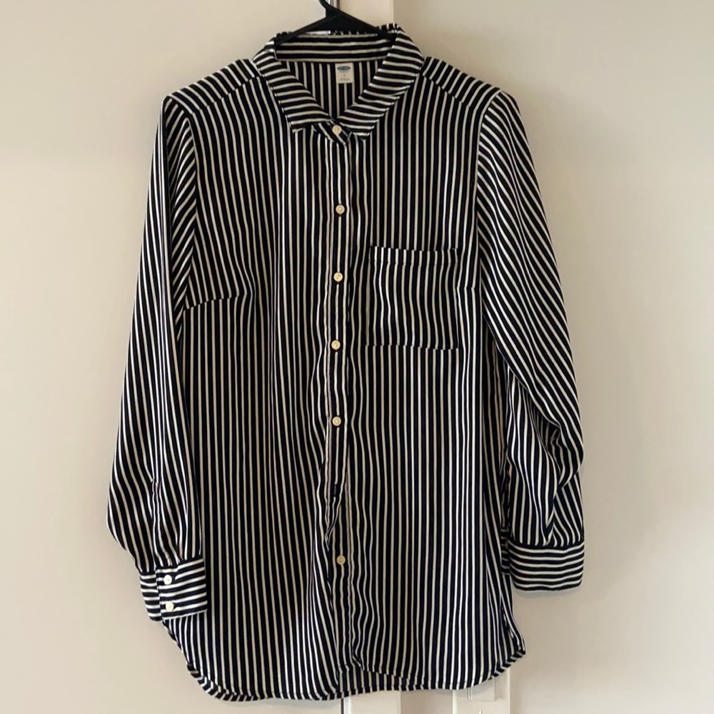 Silk button up